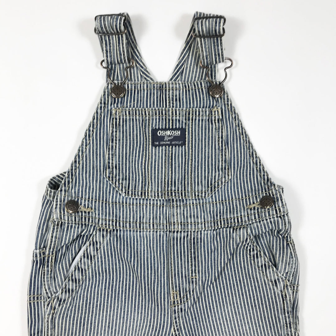 Oshkosh B'gosh classic blue striped dungarees 18M