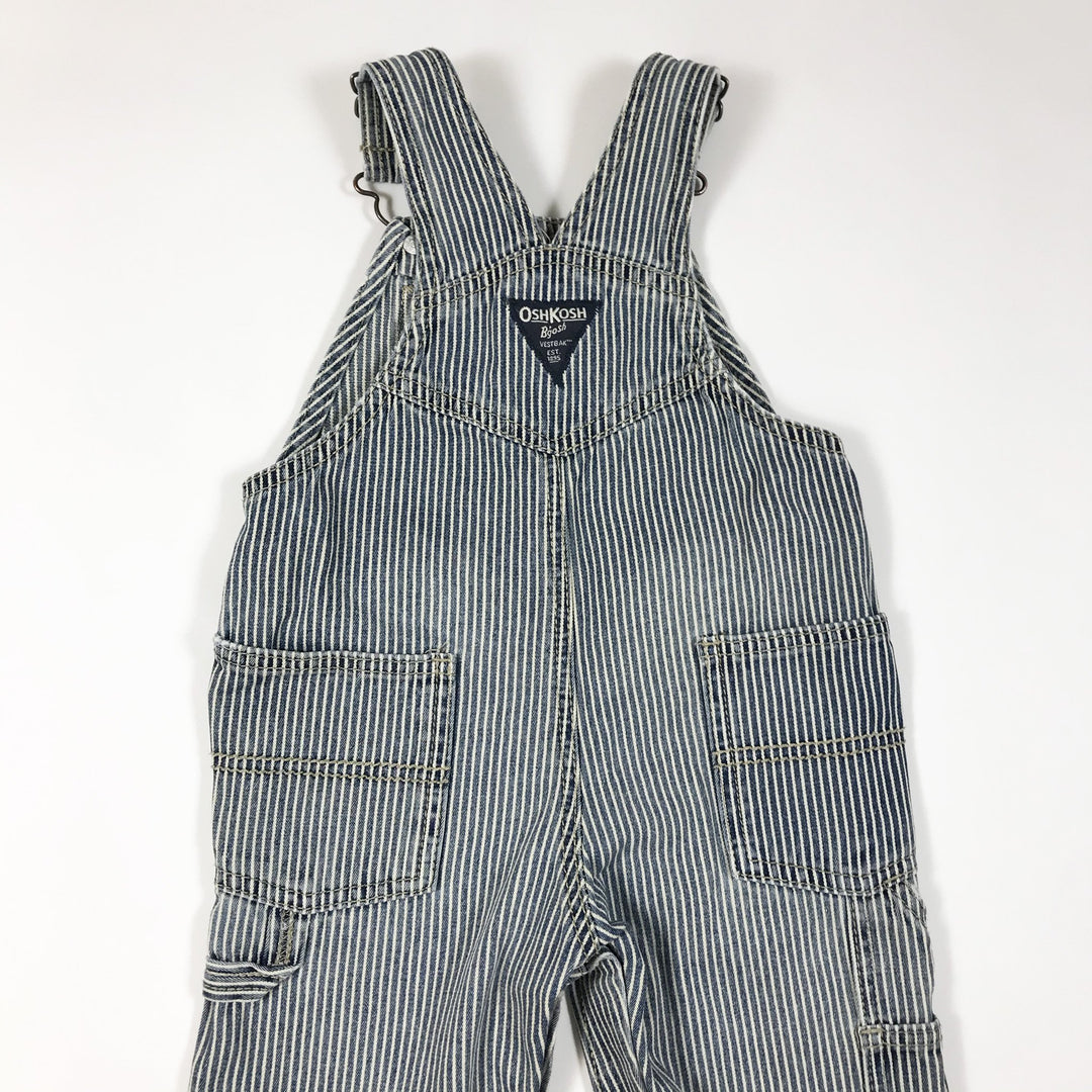 Oshkosh B'gosh classic blue striped dungarees 18M