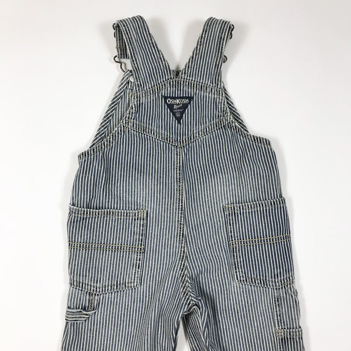 Oshkosh B'gosh classic blue striped dungarees 18M
