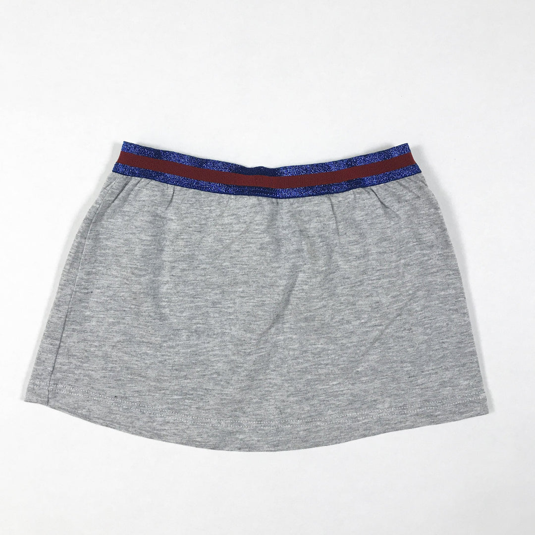 Gucci Kids grey jersey skirt with elastic glitter waistband 6-9M