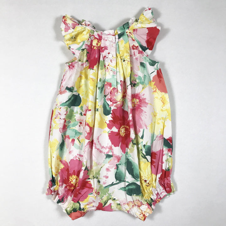Ralph Lauren floral sleeveless romper with pleats 3M
