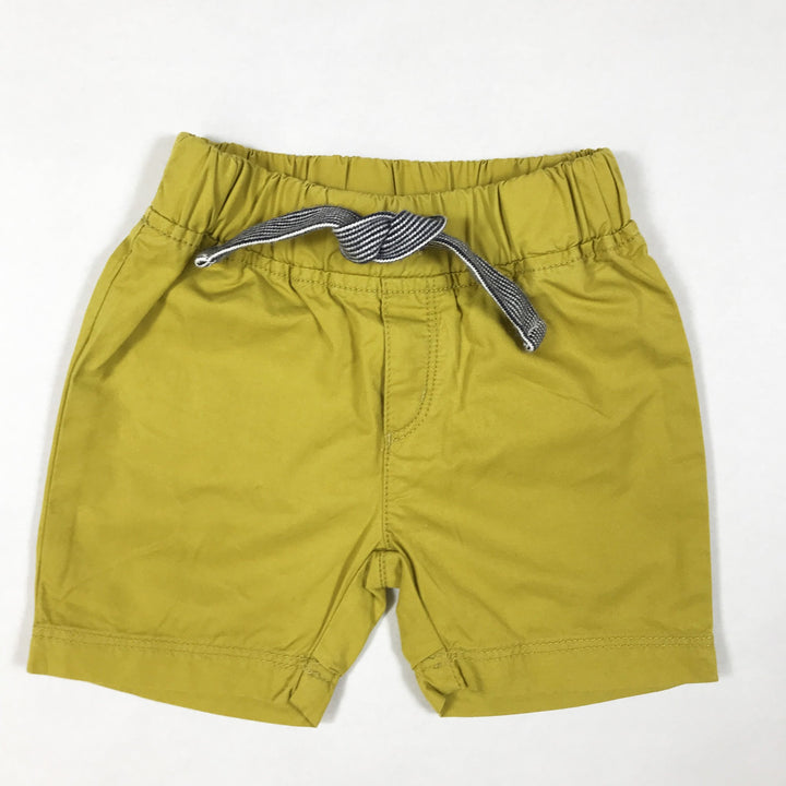 Petit Bateau mustard chino shorts 6M/67