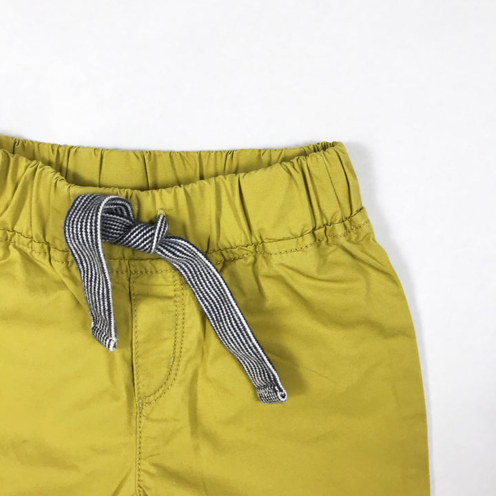 Petit Bateau mustard chino shorts 6M/67