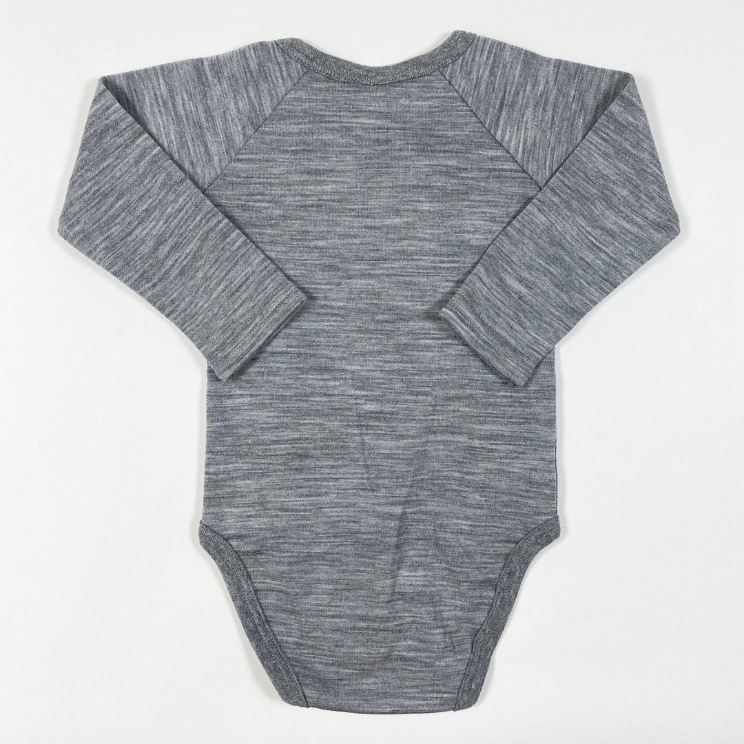 Hust & Claire grey long-sleeved wickelbody 6M/68