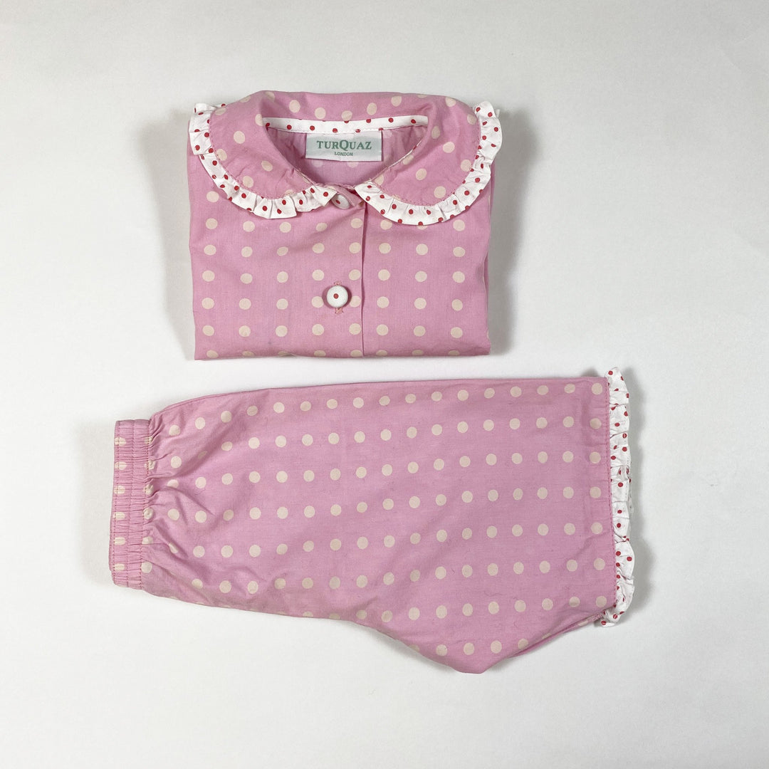 Turquaz pink polka dot pyjama set 9-12M