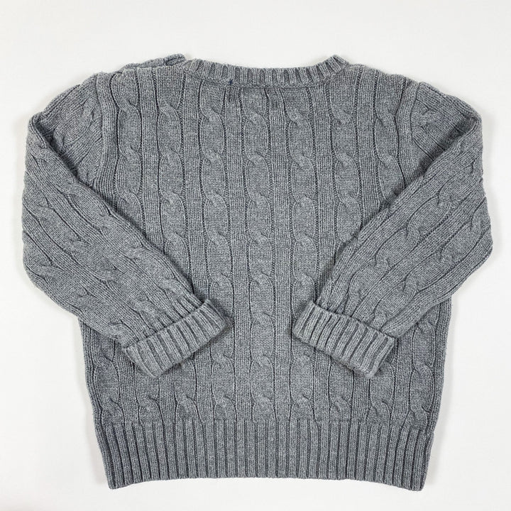 Ralph Lauren dark grey cable knit pullover 2Y