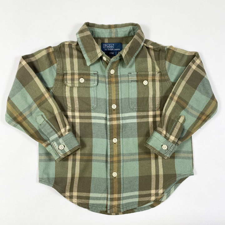 Ralph Lauren grünes Holzfällerhemd 2Y