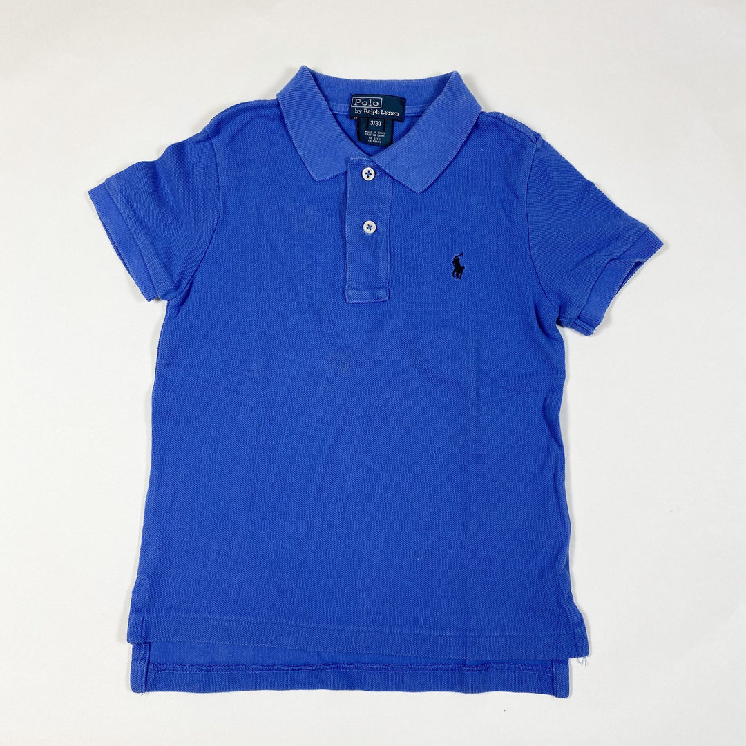 Ralph Lauren sky blue short-sleeved polo shirt 3Y