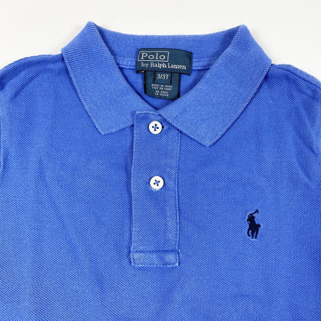 Ralph Lauren sky blue short-sleeved polo shirt 3Y