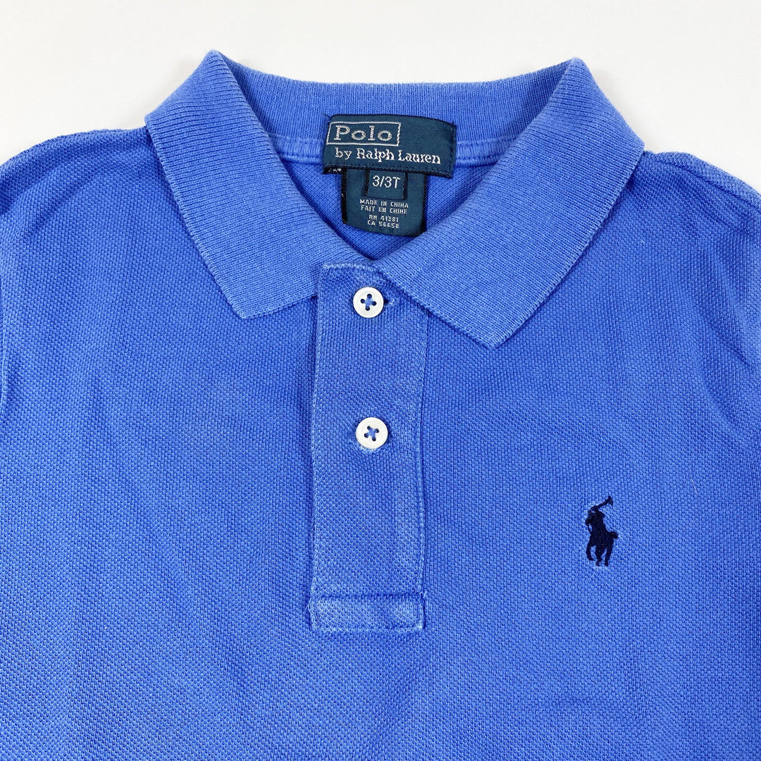 Ralph Lauren sky blue short-sleeved polo shirt 3Y
