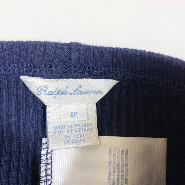 Ralph Lauren navy ribbed leggings 6M