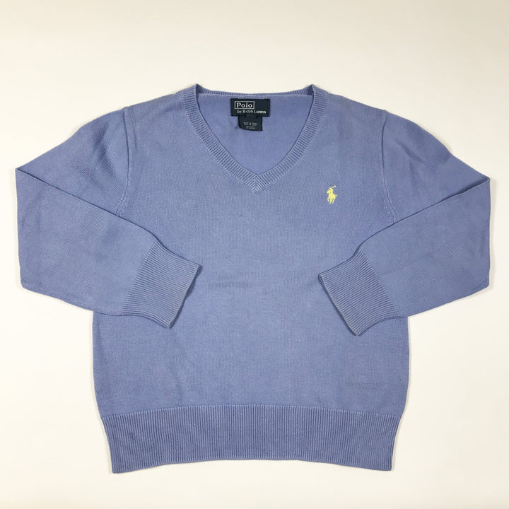 Ralph Lauren sky blue v-neck long-sleeved pullover 5Y