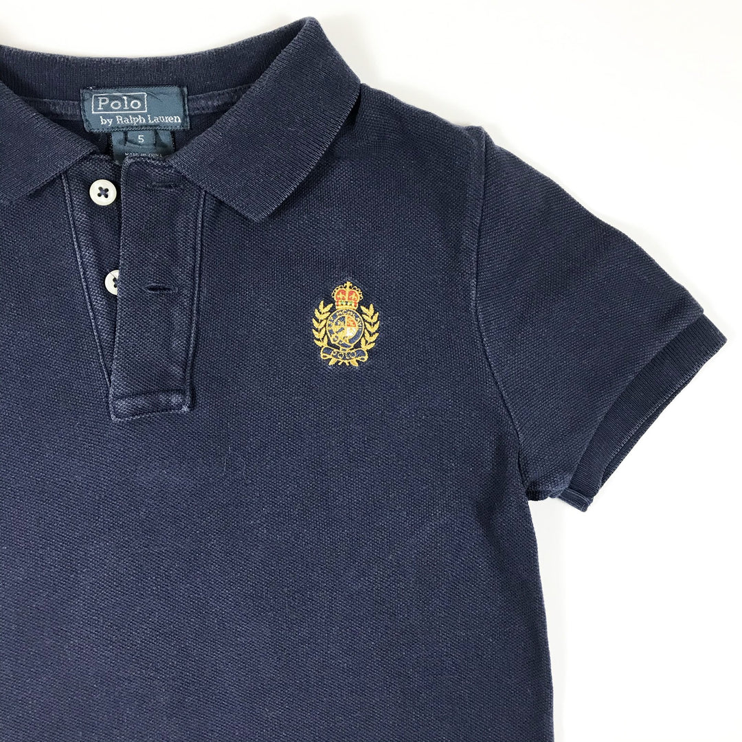 Ralph Lauren marineblaues Kurzarm-Polohemd 5Y