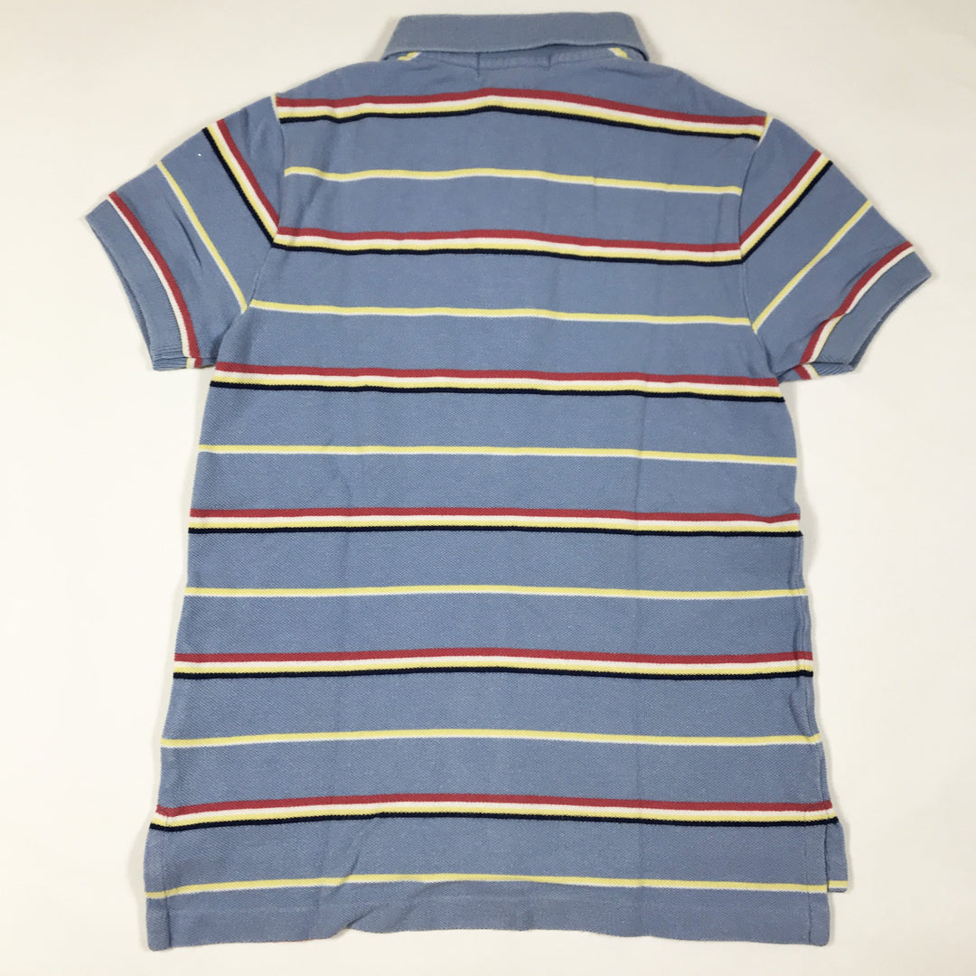Ralph Lauren hellblau gestreiftes Kurzarm-Poloshirt 5Y
