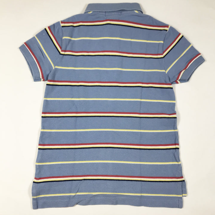 Ralph Lauren hellblau gestreiftes Kurzarm-Poloshirt 5Y