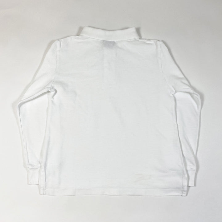Ralph Lauren weisses Langarm-Poloshirt 5Y