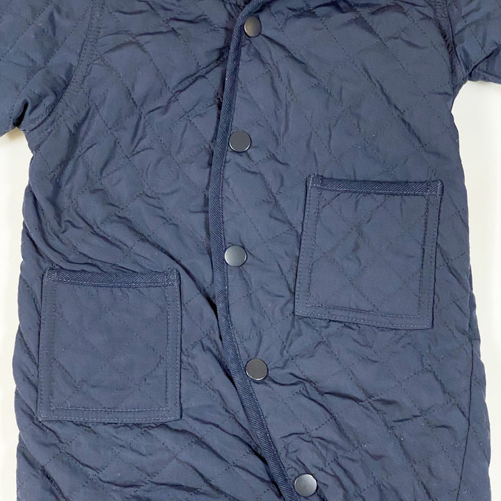 Gap navy quilted overall with hood 6-12M/75