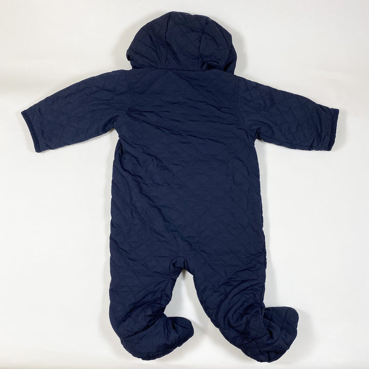 Gap navy quilted overall with hood 6-12M/75
