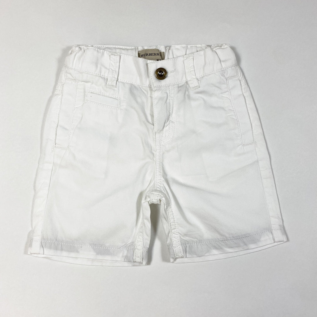 Burberry weisse Chino-Shorts 18M/86