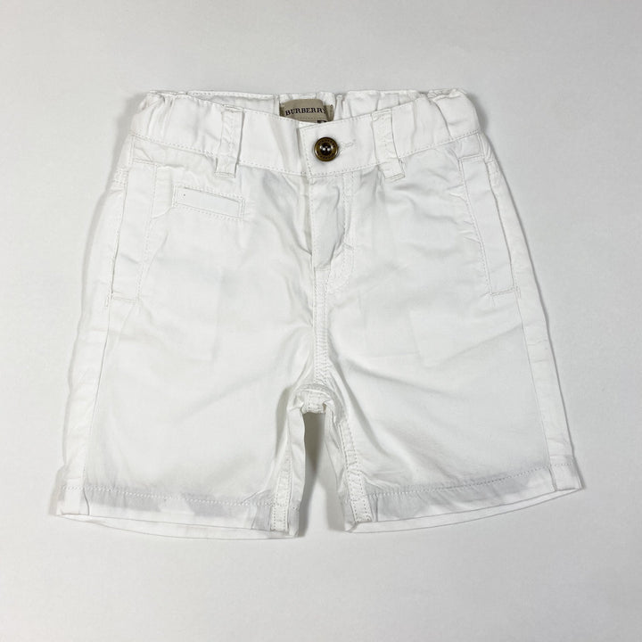 Burberry white chino shorts 18M/86