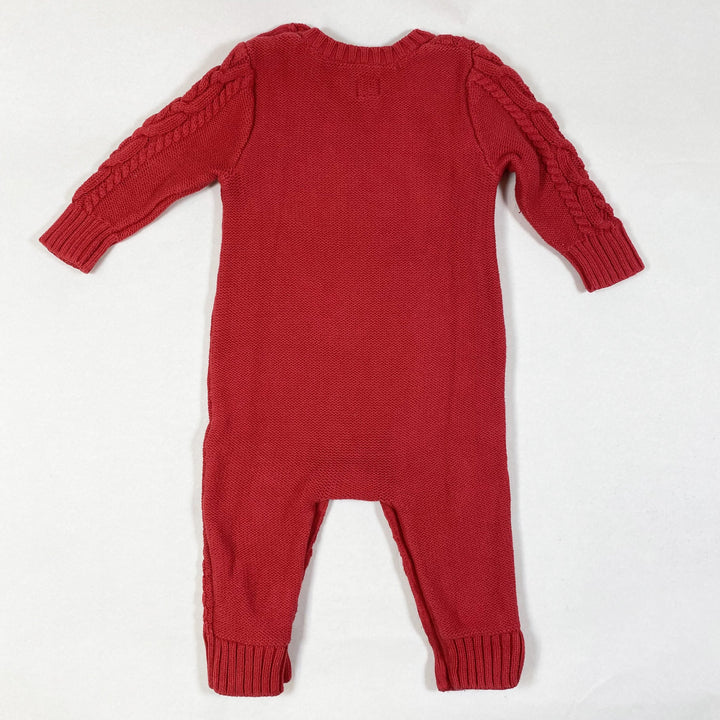 Baby Gap red long-sleeved knit onesie 6-12M/74