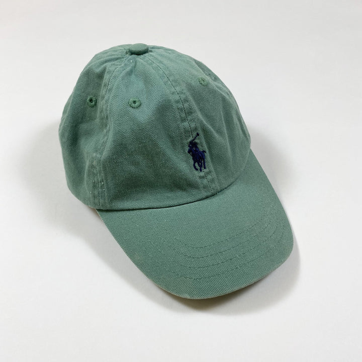 Ralph Lauren sun-bleached adjustable green cap 2-4Y