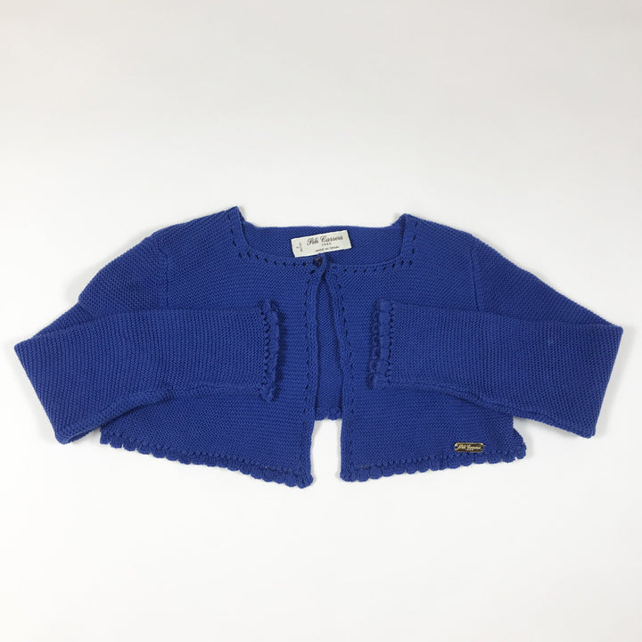 Pili Carrera blue knitted bolero 3Y/95-101