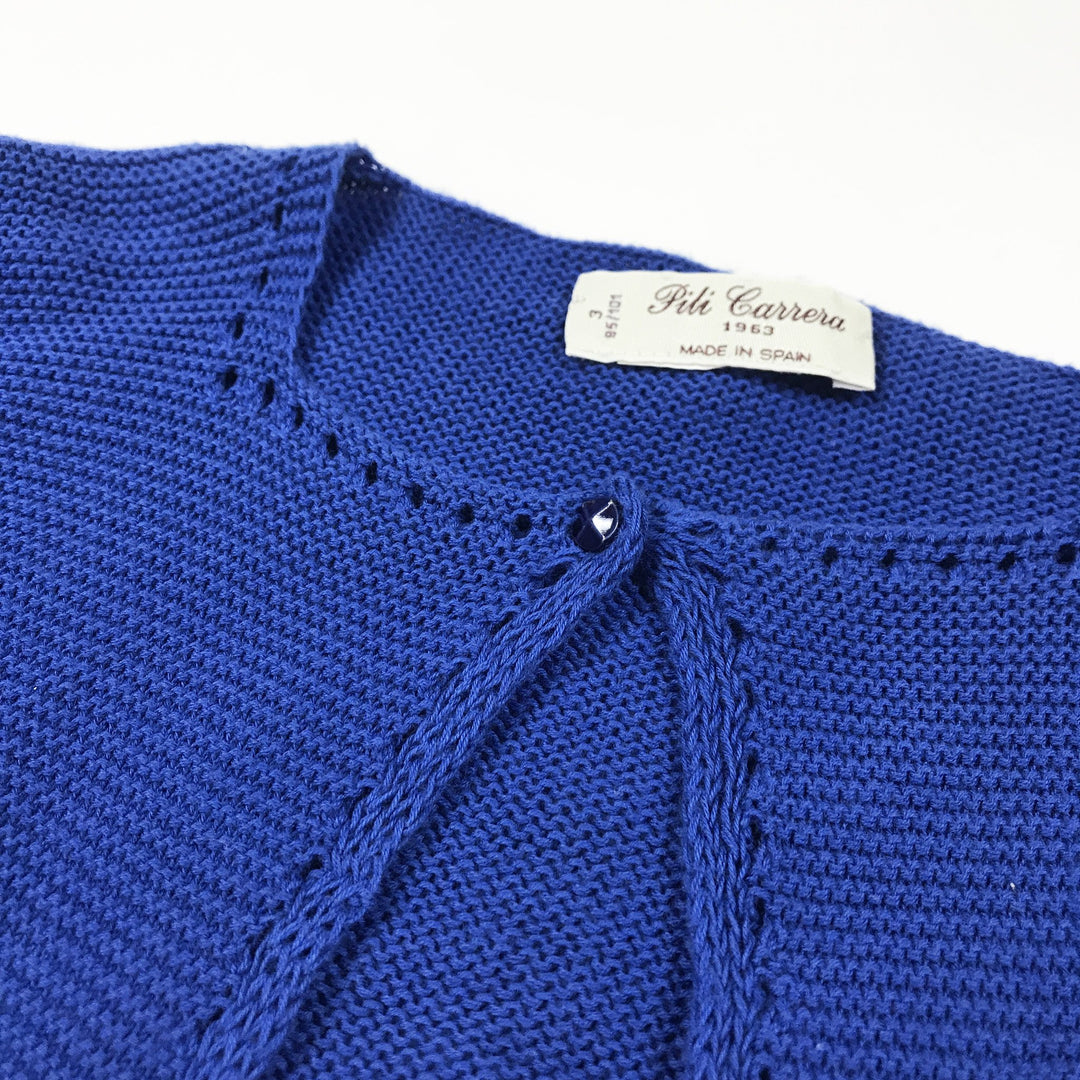 Pili Carrera blue knitted bolero 3Y/95-101