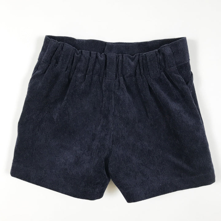 Sardon navy corduroy elastic waist shorts 3M