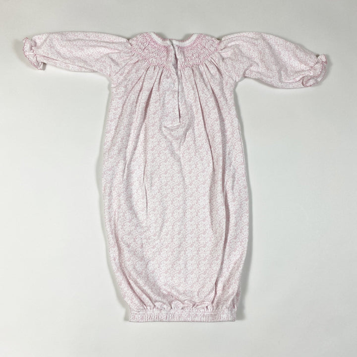 Magnolia Baby pink smocked floral print sleeping bag Newborn/44cm