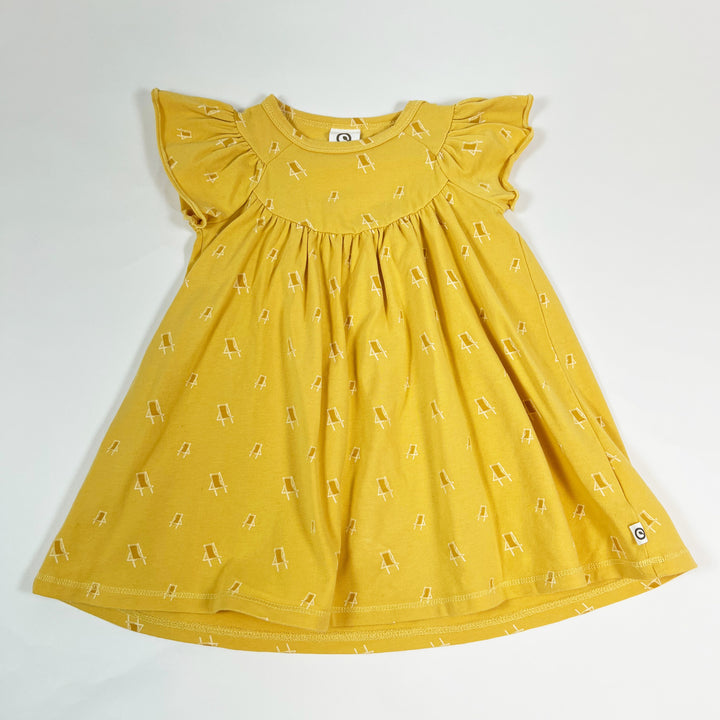 Müsli by Green Cotton gelbes Sommerkleid 12-18M/80cm