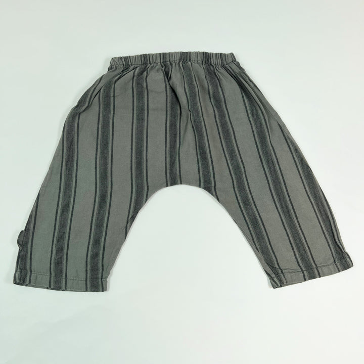 Piupiuchick taupe striped harem pants 12M