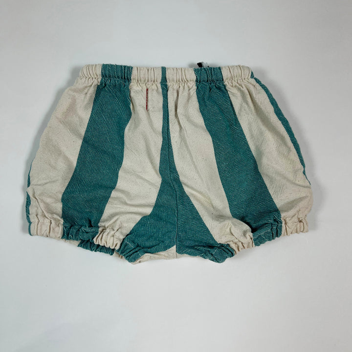 Piupiuchick turquoise striped shorts 12M