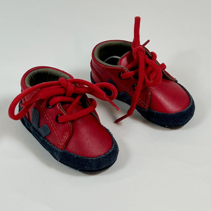 VEJA red/navy leather baby shoes 17-18