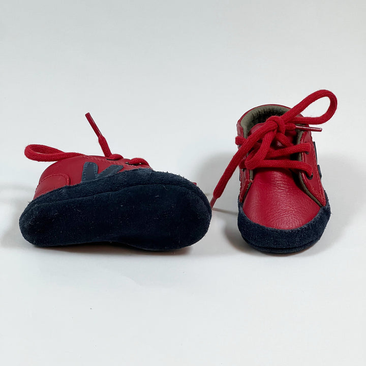VEJA red/navy leather baby shoes 17-18