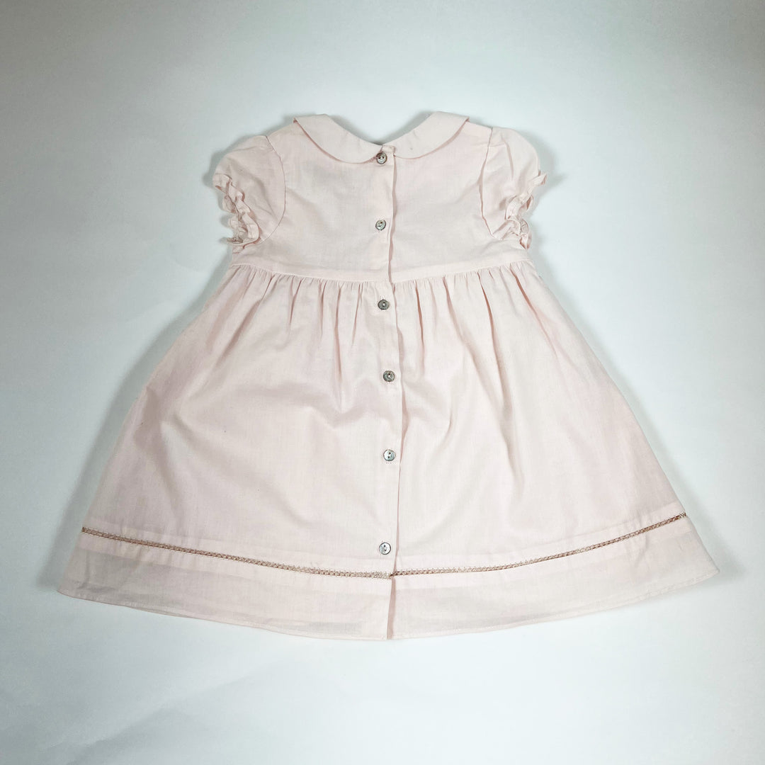 Tartine et Chocolat soft pink embroidered and stitched cérémonie dress 1Y