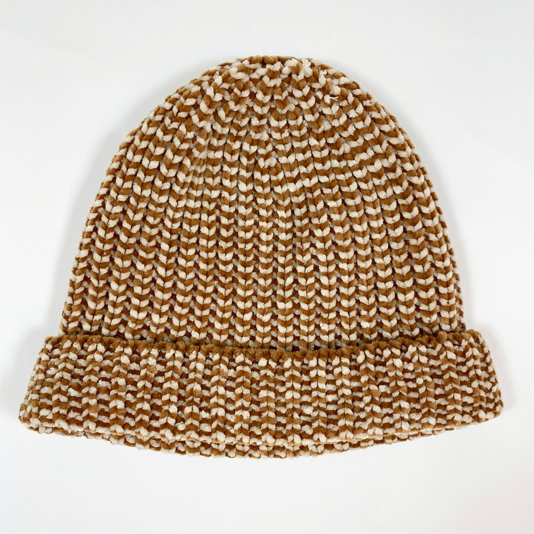 Rylee + Cru brown melange beanie 2-4Y