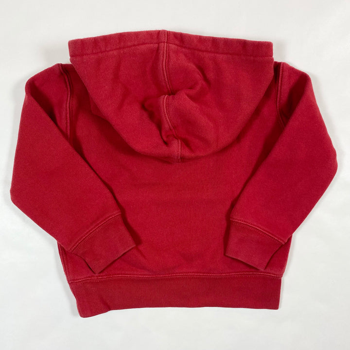 Ralph Lauren red ski bear sweater with hood 3/3T